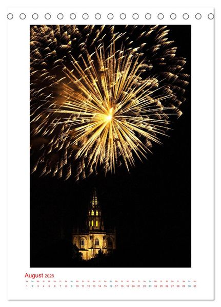 Produktbild: Fotografische Reise durch Deutschland (Tischkalender 2026 DIN A5 hoch), CALVENDO Monatskalender