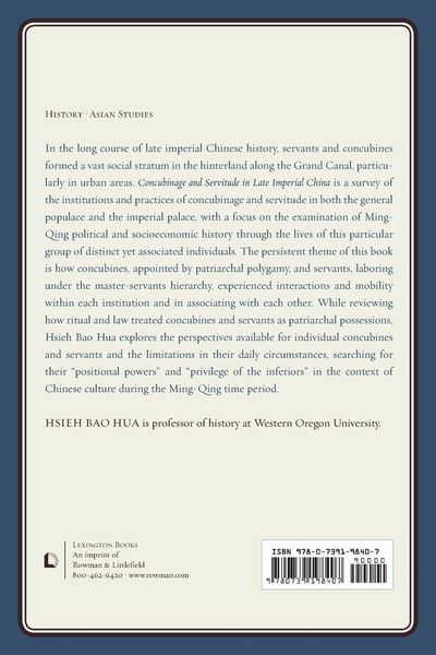 Produktbild: Concubinage and Servitude in Late Imperial China