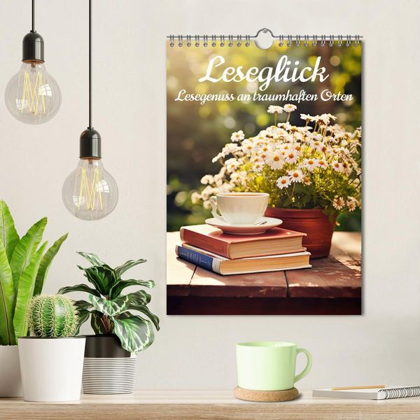 Produktbild: Lesegl&uuml;ck (Wandkalender 2026 DIN A4 hoch), CALVENDO Monatskalender