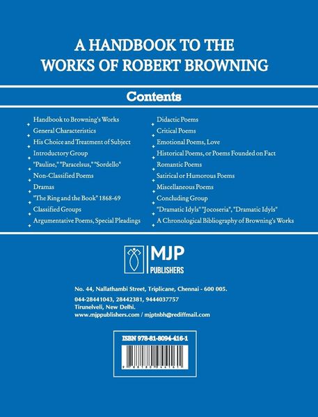 Produktbild: A Handbook To The Works Of Robert Browning