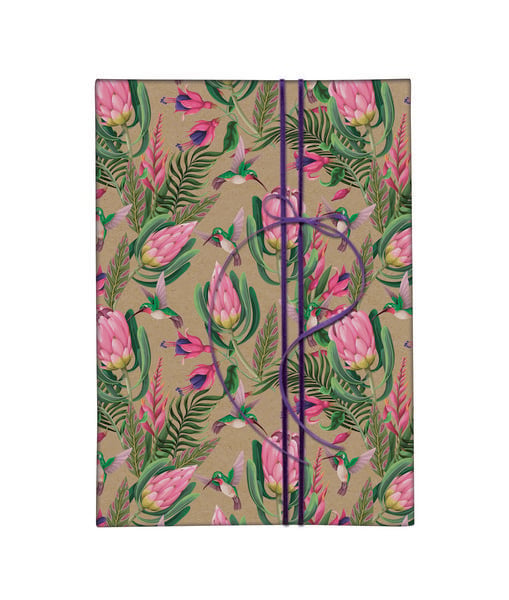 Produktbild: Geschenkpapier "Exotische Blumen