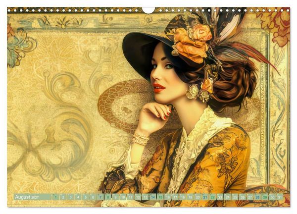 Produktbild: Die Epoche Art Nouveau - Mit eleganter Mode (Wandkalender 2027 DIN A3 quer), CALVENDO Monatskalender