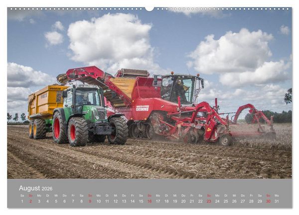Produktbild: Landtechnik im Einsatz (Wandkalender 2026 DIN A2 quer), CALVENDO Monatskalender