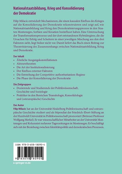 Produktbild: Nationalstaatsbildung, Krieg und Konsolidierung der Demokratie