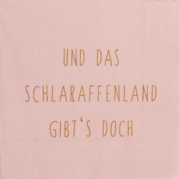 Produktbild: R&auml;der Serviette Und das Schlaraffen- land gibts doch 33x33cm