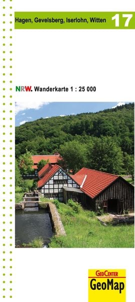 Produktbild: NRW Wanderkarte 17 Hagen, Gevelsberg, Iserlohn, Witten 1 : 25 000