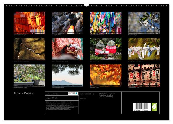 Produktbild: Japan - Details (hochwertiger Premium Wandkalender 2026 DIN A2 quer), Kunstdruck in Hochglanz
