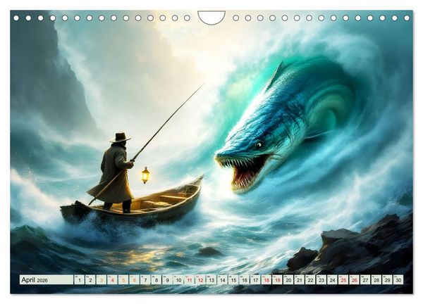 Produktbild: Die unbezwingbaren Fische (Wandkalender 2026 DIN A4 quer), CALVENDO Monatskalender