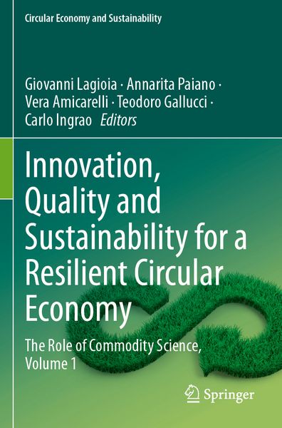 Produktbild: Innovation, Quality and Sustainability for a Resilient Circular Economy