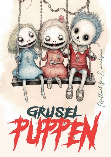 Produktbild: Horror Puppen Malbuch f&uuml;r Ewachsene