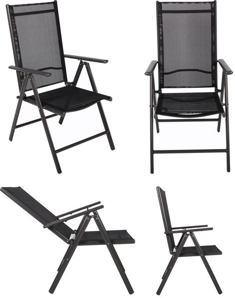 Produktbild: 5 tlg. Alu Gartenset Sitzgruppe Tisch St&uuml;hle 80 MA