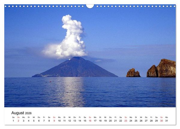 Produktbild: Die Liparischen Inseln (Wandkalender 2026 DIN A3 quer), CALVENDO Monatskalender