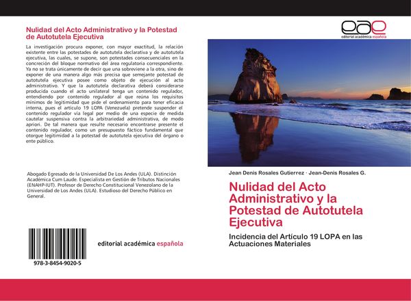 Produktbild: Nulidad del Acto Administrativo y la Potestad de Autotutela Ejecutiva