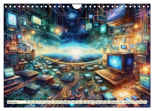 Produktbild: Vernetzte Visionen (Wandkalender 2026 DIN A4 quer), CALVENDO Monatskalender