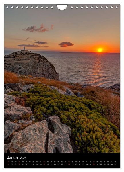 Produktbild: Mallorca - Sehnsucht nach der Insel (Wandkalender 2026 DIN A4 hoch), CALVENDO Monatskalender