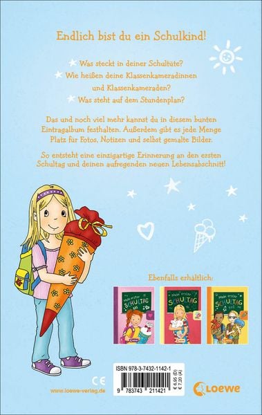 Produktbild: Mein erster Schultag - M&auml;dchen (Hellblau)