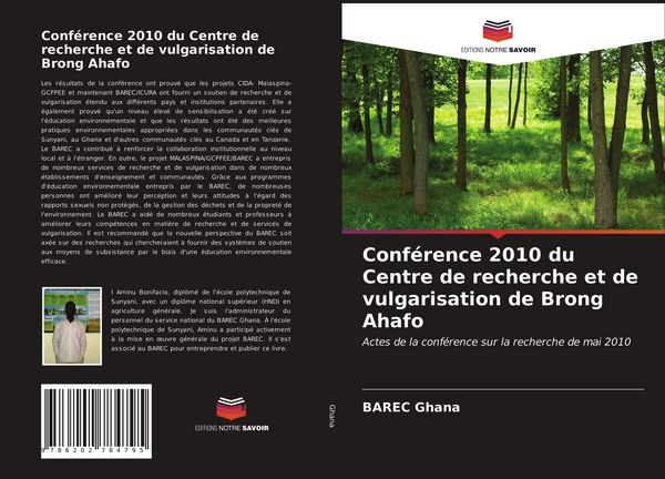 Produktbild: Conf&eacute;rence 2010 du Centre de recherche et de vulgarisation de Brong Ahafo