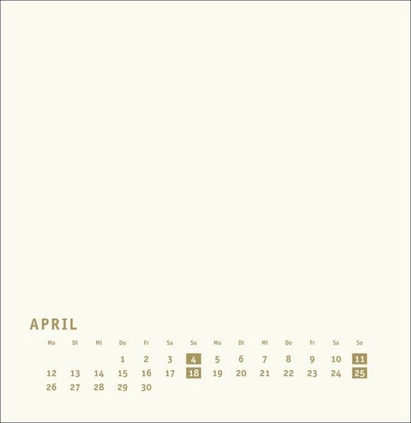Produktbild: Premium-Bastelkalender gold gro&szlig; 2027