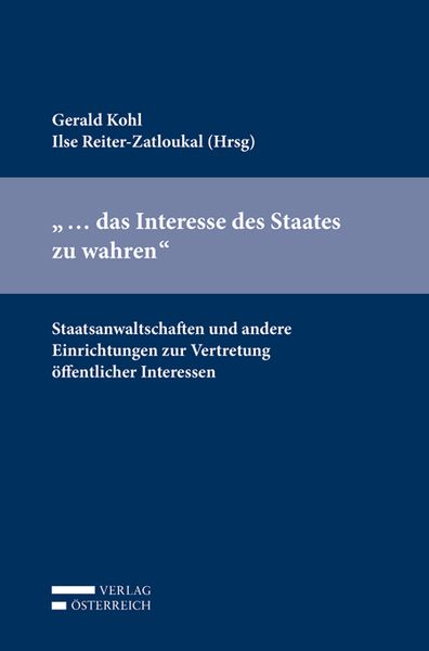Produktbild: "... das Interesse des Staates zu wahren"