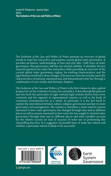 Produktbild: The Evolution of the Law and Politics of Water
