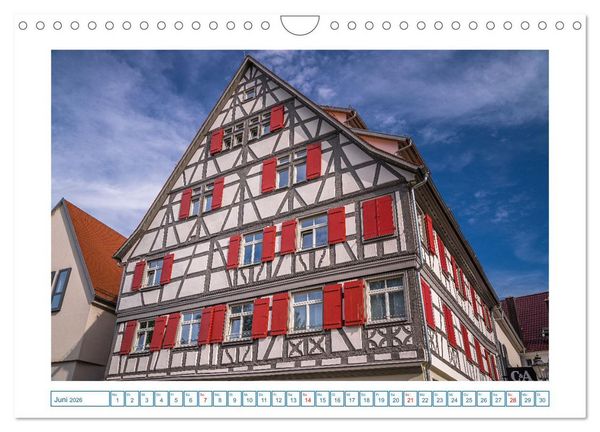 Produktbild: Sigmaringen - h&uuml;bsche Kleinstadt an der Donau (Wandkalender 2026 DIN A4 quer), CALVENDO Monatskalender