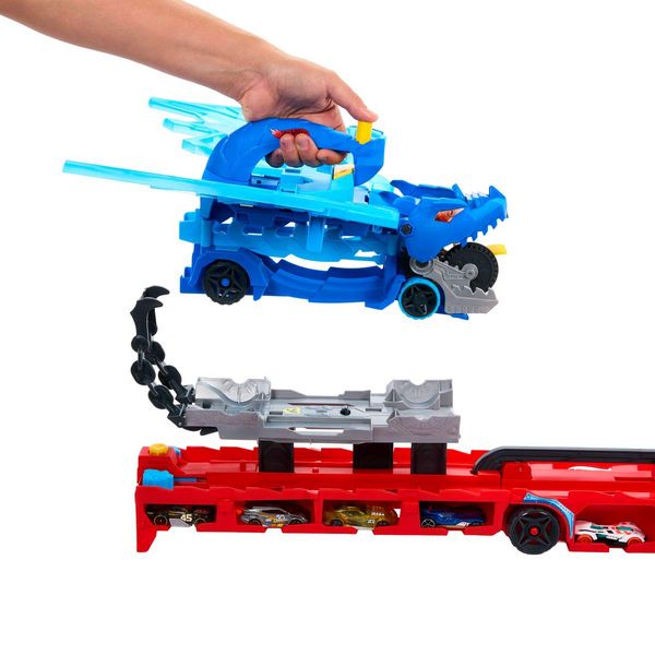 Produktbild: Hot Wheels City Ultimativer 2-in-1 Drachen Transporter