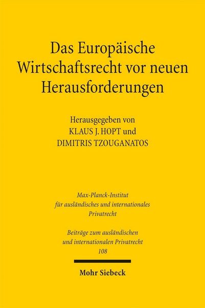 Produktbild: Das Europ&auml;ische Wirtschaftsrecht vor neuen Herausforderungen