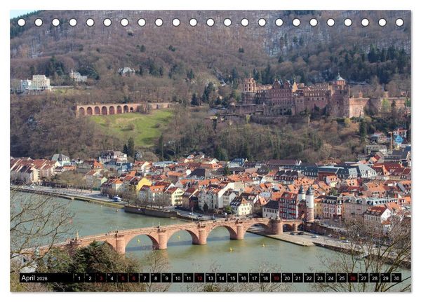 Produktbild: Historisches Heidelberg (Tischkalender 2026 DIN A5 quer), CALVENDO Monatskalender