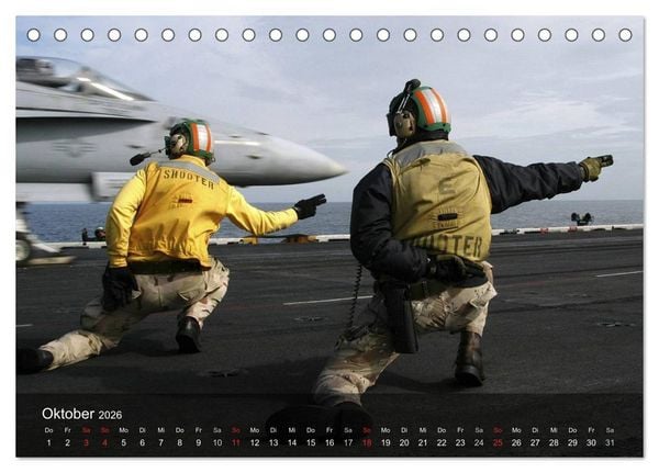 Produktbild: Luftwaffe. Kampfflugzeuge der USA (Tischkalender 2026 DIN A5 quer), CALVENDO Monatskalender