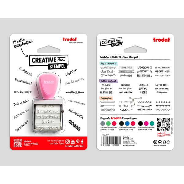 Produktbild: trodat Kreativstempel Mini Nette Botschaften