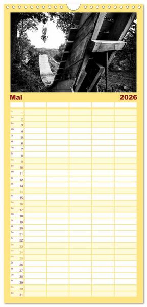 Produktbild: Familienplaner 2026 - Mountain Bike 2026 by Stef. Cand&eacute; mit 5 Spalten (Wandkalender, 21 x 45 cm) CALVENDO