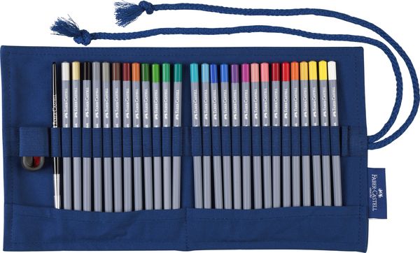 Produktbild: Faber-Castell Aquarellstifte Goldfaber Aqua, 27er Set Stifterolle