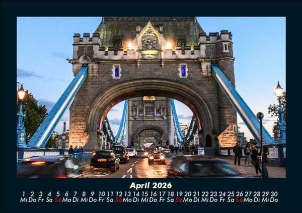 Produktbild: London 2026 Fotokalender DIN A5
