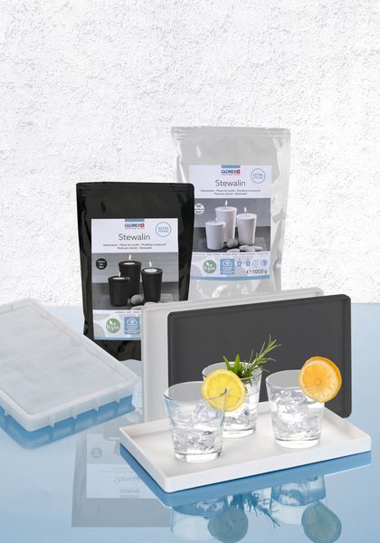 Produktbild: GLOREX Figurengie&szlig;masse Stewalin schwarz 1000g