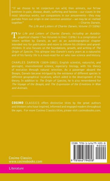 Produktbild: The Life and Letters of Charles Darwin, Two Volumes in One