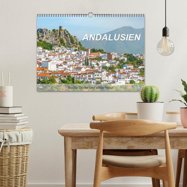 Produktbild: Andalusien - Wei&szlig;e D&ouml;rfer und wilde Natur (Wandkalender 2026 DIN A3 quer), CALVENDO Monatskalender