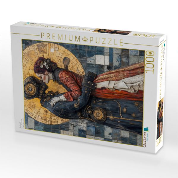 Produktbild: CALVENDO Puzzle Der Kuss KI | 1000 Teile Lege-Gr&ouml;&szlig;e 64x48cm Foto-Puzzle f&uuml;r gl&uuml;ckliche Stunden