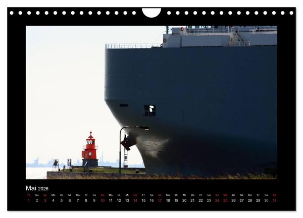 Produktbild: Auf Gro&szlig;e Fahrt - Schiffe im Hafen und auf See (Wandkalender 2026 DIN A4 quer), CALVENDO Monatskalender