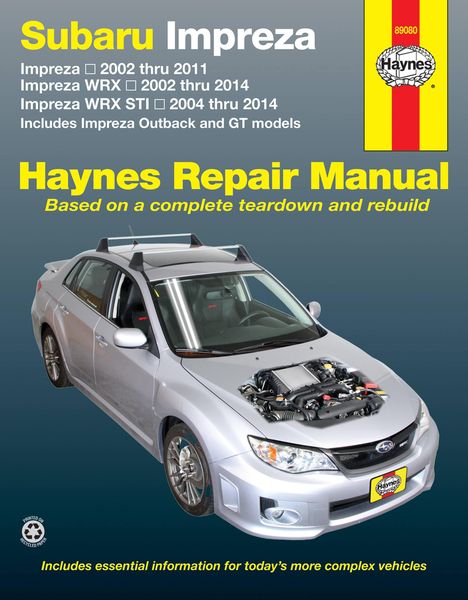 Produktbild: Subaru Impreza (02-11), Impreza WRX (02-14) & Impreza WRX STI (04-14) inc. Impreza Outback & GT Models USA