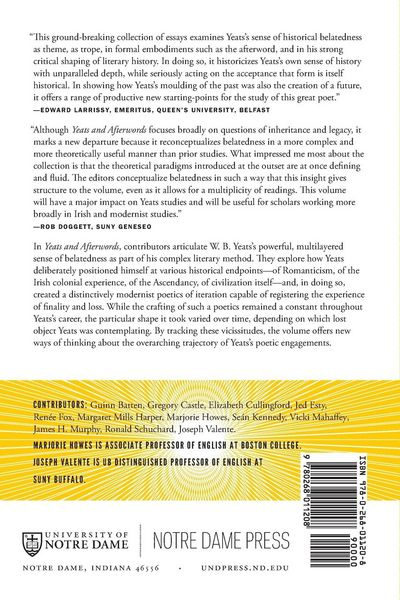 Produktbild: Yeats and Afterwords