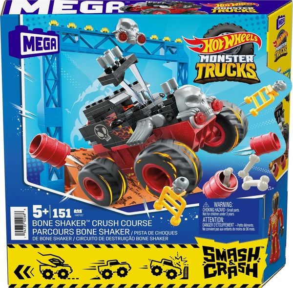 Mega Bloks - Hot Wheels Monster Trucks Bone Shaker Crash Set