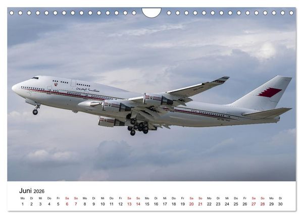 Produktbild: Boeing 747 Kalender (Wandkalender 2026 DIN A4 quer), CALVENDO Monatskalender