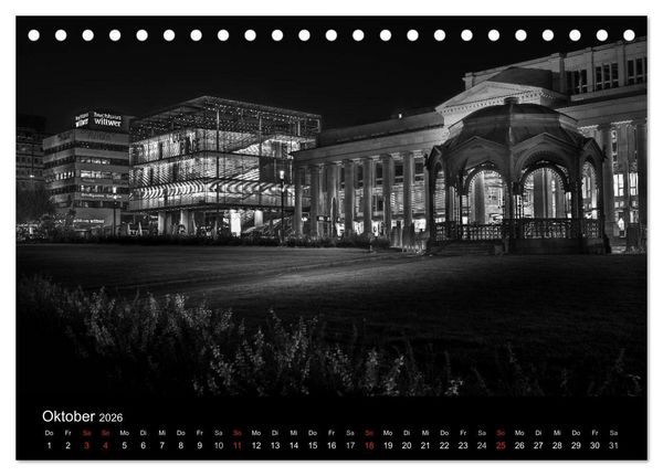 Produktbild: Stuttgart bei Nacht (Tischkalender 2026 DIN A5 quer), CALVENDO Monatskalender