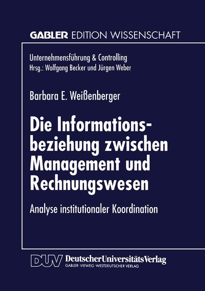 Produktbild: Die Informationsbeziehung zwischen Management und Rechnungswesen