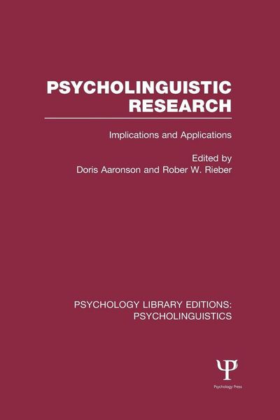 Produktbild: Psycholinguistic Research (PLE