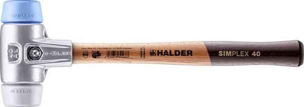 Produktbild: Halder SIMPLEX 3113.040 Schonhammer ergonomischer Griff, mittelhart, weich 345g 325mm 1St.