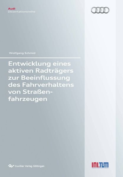 Produktbild: Entwicklung eines aktiven Radtr&auml;gers zur Beeinflussung des Fahrverhaltens von Stra&szlig;enfahrzeugen