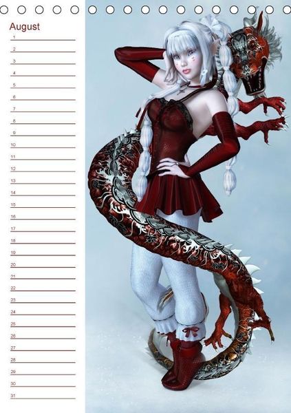 Produktbild: M&auml;dchen im Manga Style (Tischkalender immerw&auml;hrend DIN A5 hoch)