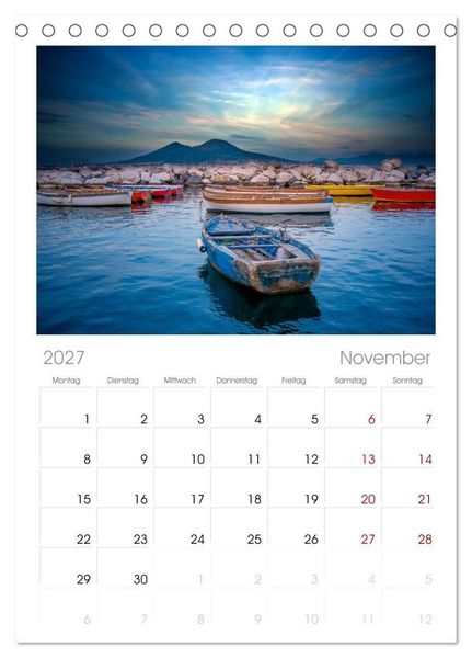 Produktbild: Tischplaner 2027 - Italien - zwischen Dolomiten und Amalfik&uuml;ste (A5 Tischkalender zum Aufstellen) CALVENDO