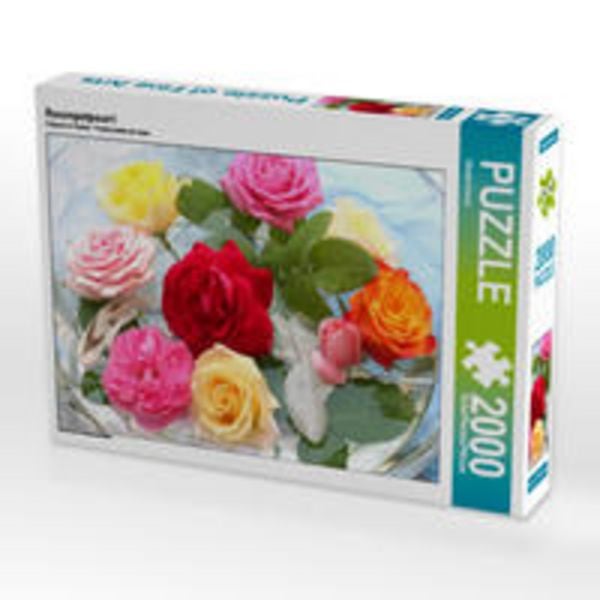 CALVENDO Puzzle Rosenpotpourri | 2000 Teile Lege-Größe 90x67cm Foto-Puzzle für glückliche Stunden